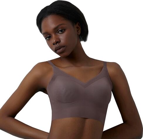 Breeze Womens Wireless Bra - Comfortable Seamless Stretch Everyday Bra - Bras for Women no Underwire Full Coverage Bralette in Saudi Arabia