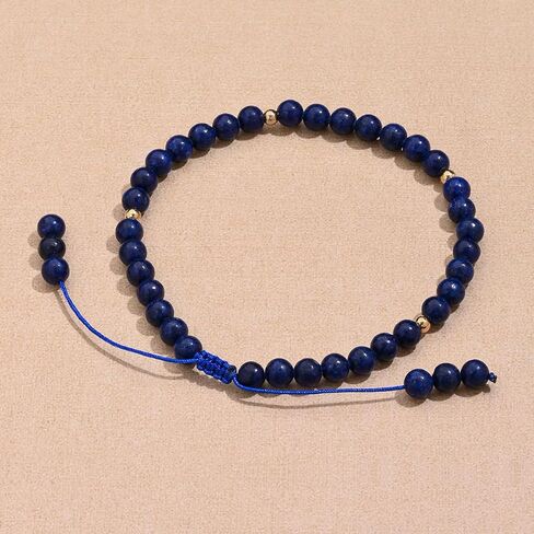 Softones 6mm Natural Stone Anklet for Women Gemstone Ankle Bracelets for Women Healing Energy Crystal Anklets Adjustable(8.5-10 Inches) in Kuwait