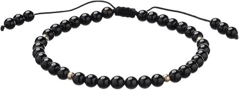 Softones 6mm Natural Stone Anklet for Women Gemstone Ankle Bracelets for Women Healing Energy Crystal Anklets Adjustable(8.5-10 Inches) in Kuwait