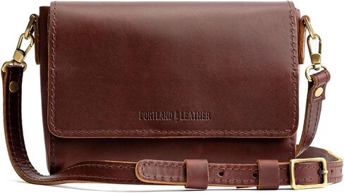 Portland Leather Goods Metro Mini Crossbody حقيبة للنساء-مصنوعة يدويًا من أفضل حبكات الكاملة in Kuwait