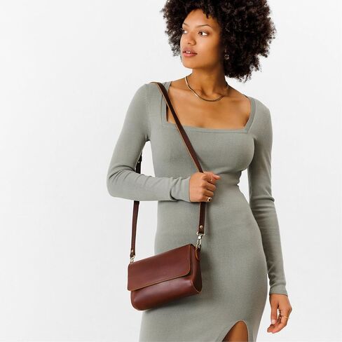 Portland Leather Goods Metro Mini Crossbody حقيبة للنساء-مصنوعة يدويًا من أفضل حبكات الكاملة in Kuwait