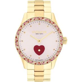 COACH Brooks Women's Automatic Watch - 38mm Stainless Steel Bracelet with Crystal-Set Bezel - Self-Winding - Premium Everyday Fashion - Gift for Her