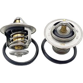 2Pcs 82℃ 180℉ 21200-EA000 Thermostat for Nissan Altima (02-18) Rogue (08-20) Frontier(05-19) Rogue Select(14-15) Sentra(02-12) Pathfinder(14-15) Murano(16) Infiniti QX60 (14-17) Suzuki Equator (09-12)