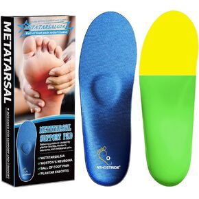 Metatarsalgia Insoles with Metatarsal Pads, Plantar Fasciitis Orthotic Metatarsal Arch Support Inserts, Comfort Casual Everyday Insoles for Morton's Neuroma,Ball of Foot Pain Relief-E
