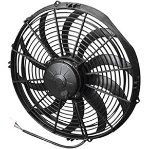 Spal 30102056 Pusher Fan (14In High Performance ; Curved Blade; For Use W/ 30Amp Fuse at 13V), 1 Pack