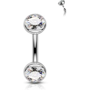 COCHARM Cute Titanium Rook Earrings 16g Silver Surgical Steel Rook Piercing Jewelry 6mm 8mm Eyebrow Rings Eyebrow Barbell Threaded Dainty Rook Bar Nickel Free
