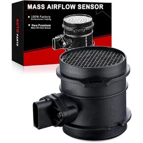 Mass Air Flow Sensor Meter W/ 5-Pin [fits 3.2 4.3 5.0 5.5 5.8L] Compatible for:-Mercedes-Benz C,CL,CLK,ML,S,SL,SLK Class [W202 W203 C215 W211 W463 W251 W220 R171] OE# A1130940048