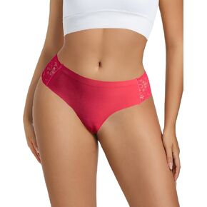 Hibluco G String Thongs For Women Lace Panties No Show Underwear Sexy Lingerie