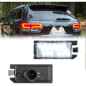 2x LED License Plate Light Assembly for Fiat 500 2013-2019 Dodge Viper 2013-2017, Tag Lamps for Jeep Grand Cherokee 2014-2022 Compass Patriot,68228930AA
