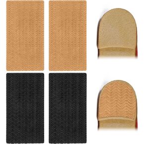 4 Pcs Shoe Heel Pads, Non-Slip Sole Protectors Adhesive Stickers High Heels Replacement Pads Rubber Cushion Sole Shoe Repair Kit for Shoes Sneakers