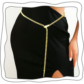 Uranian Snake Waist Chain Belt Gold Silver Belly Chains Metal Waist Belt Sexy Body Chains for Women