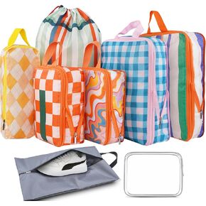 8 Pcs Compression Packing Cubes for Travel Luggage, Lightweight Suitcase Organizer Bags Set, Compression Packaging Cube for Travel Essentials, Packing Cubes for Carry on Suitcase