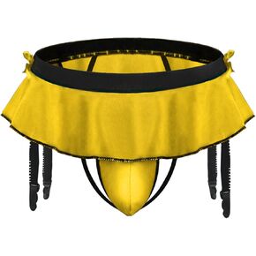 Evankin Men's Fun Jockstrap Underwear Sexy Sling Socks Clip Thong Underpants Skirt Pants Men Low Waist Raised Pocket Brief