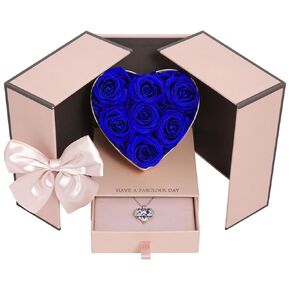 Mother's Day Rose Gift, Suitable for Women, Wife, Her, Daughter and Son as Mom's Birthday, Mother's Day, Valentine's Day and Thanksgiving Gift - Blue