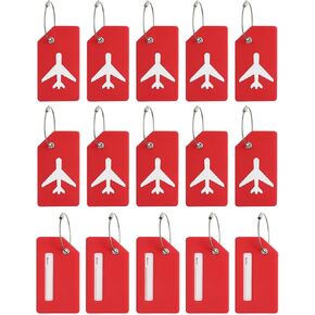 Patikil Silicone Luggage Tag ، 15 PCS Silicone Corcase Tag Tage Idal حامل بطاقة بطاقة الخصوص