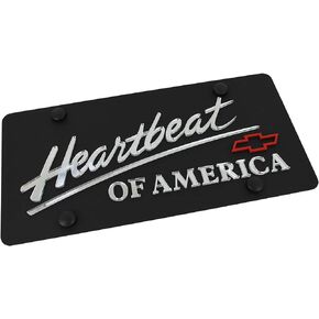 Eurosport Daytona Logo License Plate for Chevrolet Heart Beat of America (Chrome)