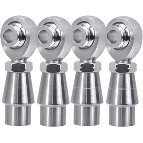 5/8''-18 Heim Joint Rod End with Spacer,Tube Adapters & Jam Nuts .625" Chromoly Joints Heat Treated for Steering and Suspension, Traction Bars,Links Joints-2set