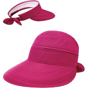 Century Star Sun Hat for Women Wide Brim Zip-Off Beach Hat Visor Ponytail UV Protection Summer Visors