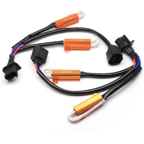 RENO H13/9008 Canbus Resistor Kits for LED Fog Light Bulbs Anti-Flicker Error Elimination, Pack of 2