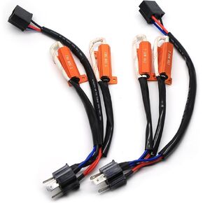 KATANA H4/9003 LED Load Resistor,Anti Flicker Error Free For Fog Bulb, Pack of 2