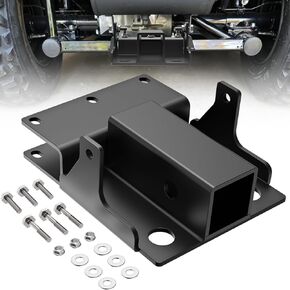 2 "مقطورة المتلقي الخلفي قطر السحب الخلفي متوافق مع Kawasaki Mule 600 610 2005-2016 Mule SX 2017-2024 Trailer Towing Receiver Hitch