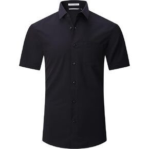 Warhorsee Mens Dress Dress Tirts Short Sleeve Performance