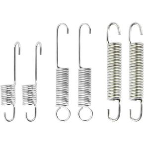 6PCS Motorcycle Kickstand Springs with 3 Size,Steel Kick Stand Spring of Mini Bike Kickstand,Universal Motorcycle Accessories Spring Kit for Bicycle Electric Minibike