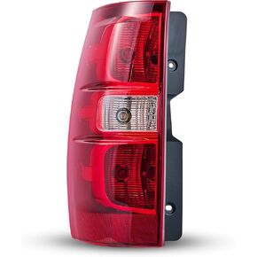 Compatible with 2007-2014 Chevy Suburban/Tahoe1500 2500 Tail light w/bulbs and harness OE Style Red tail lamp Assembly Replacement Passenger Side(RH)