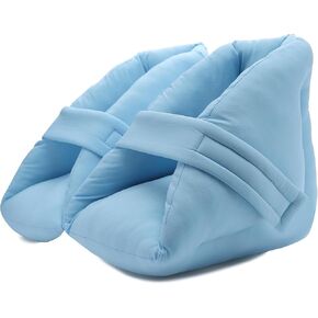 Heel Protectors for Pressure Sores, Cushioned Boots for Elderly, Diabetic, Bedridden Patients, Foot Injury Recovery, Pain Relief Heel Cushion Pillow Support for Bed Sores, Blisters, 1 Pair