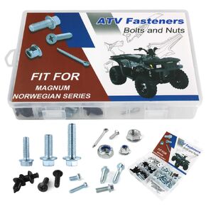 160PCS Body Plastic Fenders Frame Engine Bolts Kit Fit for Polaris Magnum 325 00-02/330 03-06/425 95-98/500 99-03, Norwegian 400L/ Big BOSS 500/ Magnum ATV Fasteners Bolts Kit