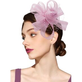 قبعة Kidukso fascinators للنساء قبعات شاي حفلة الشاي عتيق الزفاف شبكات شبكية أغطية رأس