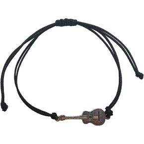 Yocoyee Multicolor Guitar Braided String Bracelets Handmade Adjustable Waterproof Rope Bracelet for Love Guitar Music Jewelry