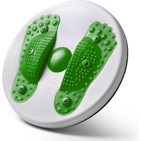 MADOG Ab Twister Board, 11 inch Waist Twisting Disc for Aerobic Exercise, Smooth and Noiseless for Slimming and Strengthening Abdominal, Green