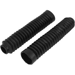2pcs Rubber 26cm Length Motorcycle Front Shock Absorber Dust Cover Black Auto Replacement Parts