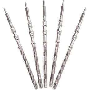 5Pcs Silver Movement Watch Steel Stem Crown Kit Watch of Parts for NH35 NH36 NH38 NH39,Movement Watch Stem Spare Parts Kits,Watch Movement Holder,Repair Tools and Kits Watch Accessories