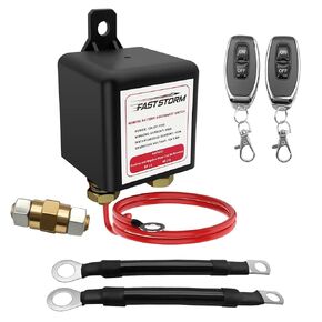 Side Post Remote Battery Disconnect Switch 12V 200A/1000A, Wireless Remote Control Heavy Duty Battery Kill Switch for Car, Truck, UTV, ATV, Marine, Anti-Theft