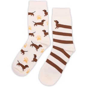 Dachshund Themed Funny Socks, Gifts for Dachshund Lovers, Dog Lovers, Friends, Family, etc.