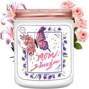 Gifts for Mom from Daughter Son, Lavender Eucalyptus Scented Candles for Home Scented, Soy Wax Aromatherapy Candle, Non Toxic, 50 Hour Long Burning, Birthday Gifts for Mom Stepmother Adoptive Mother