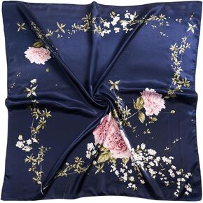 35"x35" Like Silk Head Scarf for Women Satin Feel Large Square Scarf for Hair Wrapping and Sleeping Fashion Bandana