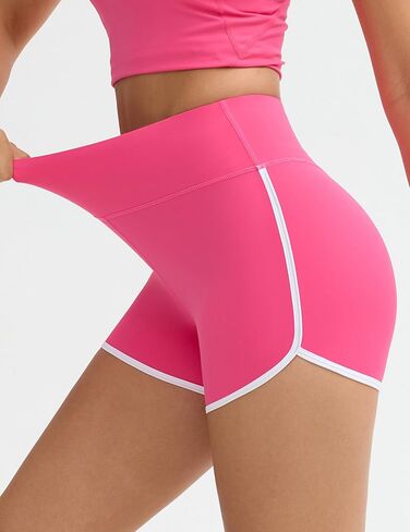 THE GYM PEOPLE Women's High Waist Workout Shorts Breathable Dolphin Split Elastic Lounge Yoga Shorts in Saudi Arabia