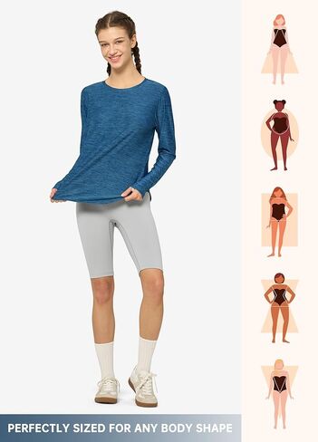 Willit Women's Sun Shirts UPF 50+ Long Sleeve Hiking Workout Tops Lightweight Quick Dry UV Protection in Kuwait