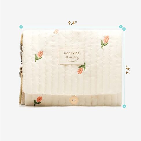 Baby Bag Organizer, Waterproof Mini Diaper, Foldable Mom Travel Set, Diaper Bag Organizer, with Gift for Baby Shower (Flower) in Saudi Arabia