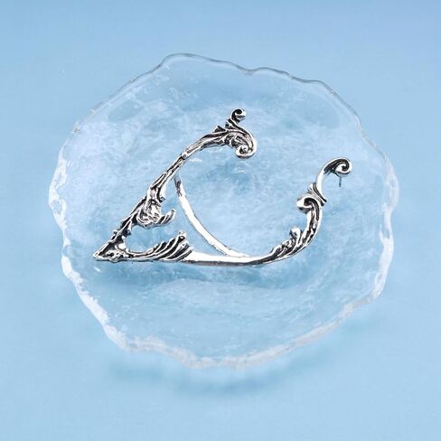 Vintage Elf Ear Cuff Earrings Elves Ear Wrap Earrings Exaggerated Silver Ear Climber Earrings Gothic Statement Ear Cuff Earrings Jewelry for Women(Silver Right) in Saudi Arabia
