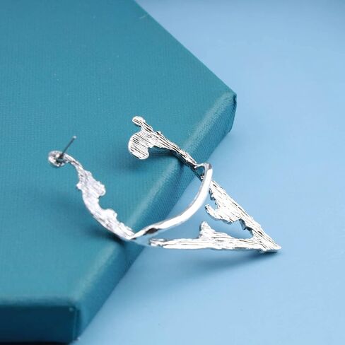 Vintage Elf Ear Cuff Earrings Elves Ear Wrap Earrings Exaggerated Silver Ear Climber Earrings Gothic Statement Ear Cuff Earrings Jewelry for Women(Silver Right) in Saudi Arabia