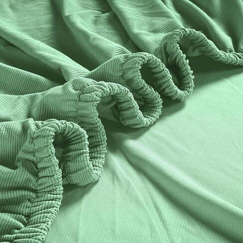 LANE LINEN Armless Futon Cover - Easy Stretchable Futon Covers Full Size, Soft Elastic Textured Fabric Sofa Bed Cover, Sofa Protector Cover for Kids & Pets, Machine Washable Couch Slipcover - Brown in Kuwait