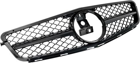 الشبكة الأمامية C300 Grill لـ Mercedes Benz W204 C Class C250 C300 C350 C200 2008-2014 ، غير مناسب لـ C63 AMG Style Black Sport Style in Kuwait