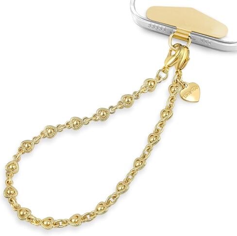 MOUTAKEY Metal Heart Phone Wristlet Strap with Metal Phone Tether Tab in Kuwait