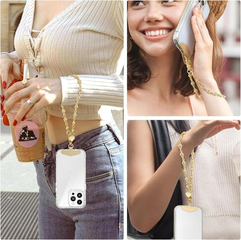 MOUTAKEY Metal Heart Phone Wristlet Strap with Metal Phone Tether Tab in Kuwait