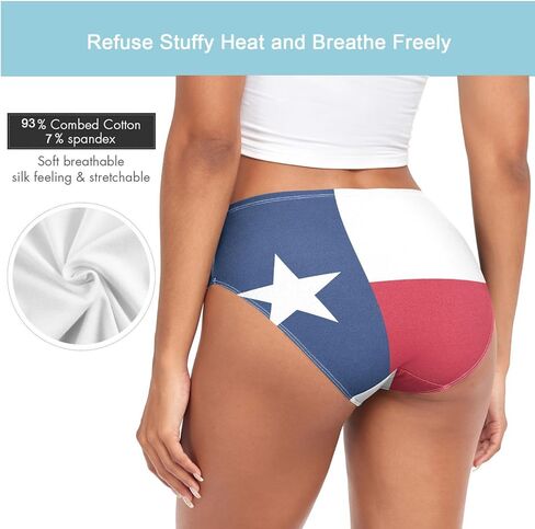 Women's Stylish Sexy Pattern Girls Underwear Soft Breathable High Waist Brief Stretchy Bikini Panties in Kuwait