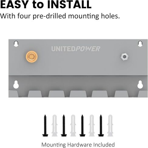 Pressure Washer Gun Holder，Wall Mount Foam Cannon Holder，Tool Storage Rack for Pressure Washer Wand/Nozzle Tips, Car Wash Accessories Organizer, Silver in Saudi Arabia